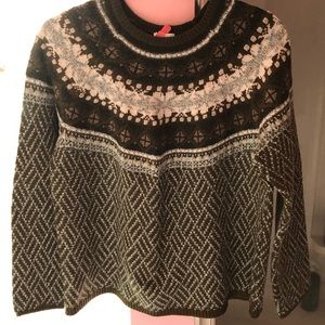 J Jill fair isle sweater worn once size medium